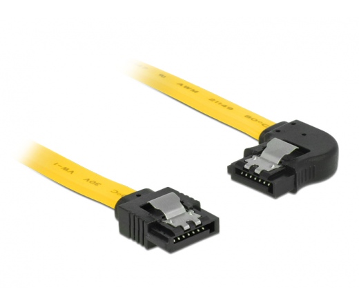 Delock Cable SATA 6 Gb/s left/straight metal 30 cm