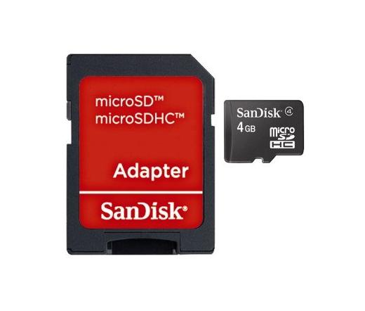 SanDisk Micro SD 4GB + adapter