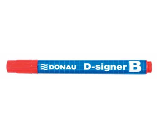 Donau Táblamarker, 2-4 mm, "D-signer B", piros