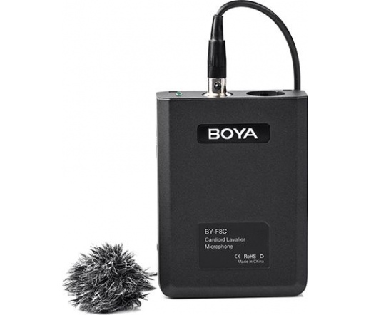 Boya BY-F8C kardiodid XLR csíptetős mikrofon