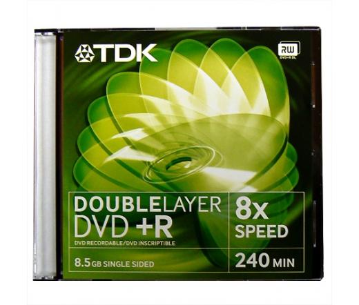 TDK DVD+R DL 8,5GB normál tok