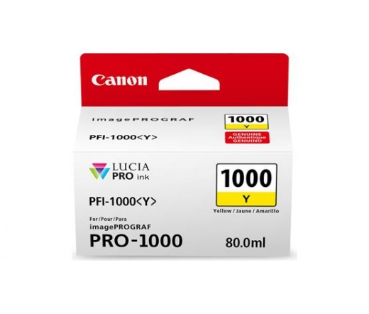 Canon PFI-1000 Y Sárga tintapatron