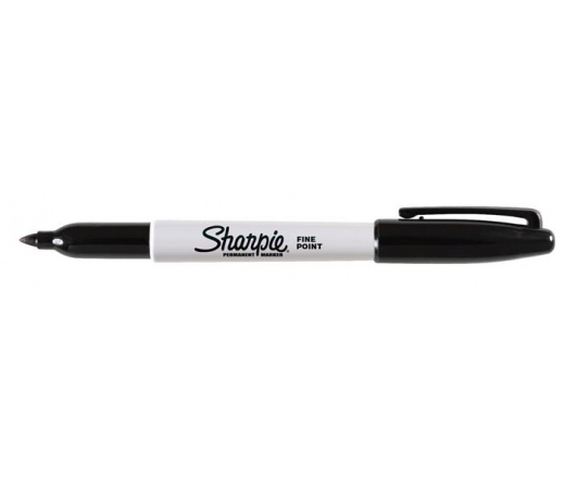 Sharpie Alkoholos marker, 1 mm, kúpos, fekete