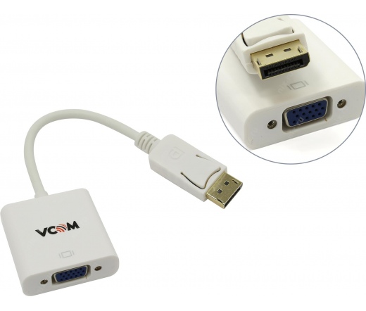 Vcom Átalakító  DisplayPort Apa - VGA Anya