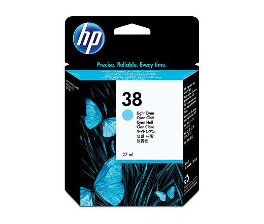 HP 38 világos cián pigmentalapú tintapatron
