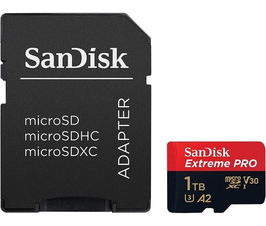 SanDisk Extreme Pro microSD UHS-I U3 V30 A2 1TB