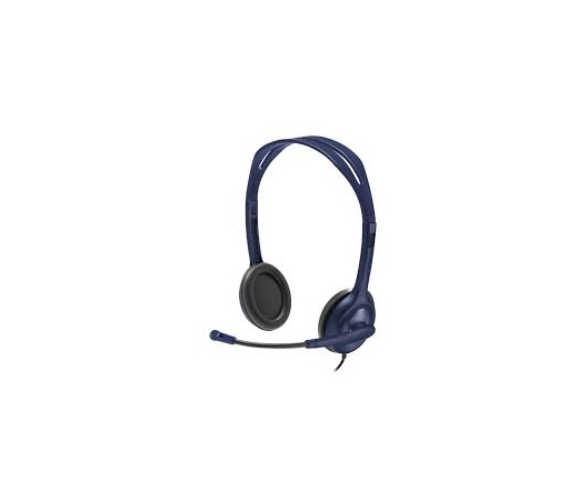 Logitech Vezetékes Mikrofonos Headset Kék