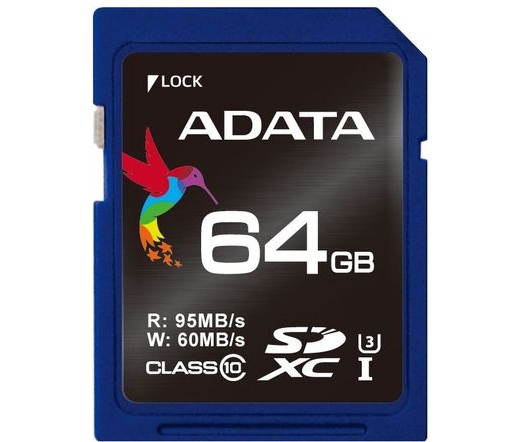 Adata XPG SDXC UHS-I Speed Class 3 (U3) 64GB