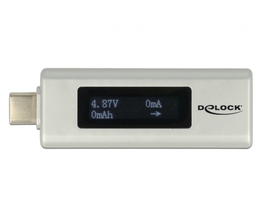 Delock USB Type-C kétirányú áramerősségmérő