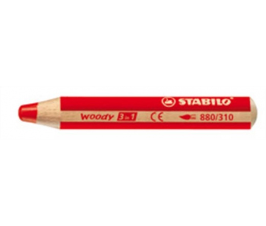 Stabilo Színes ceruza, kerek, vastag, piros
