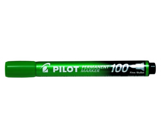 Pilot Alkoholos marker, 1 mm, kúpos, zöld