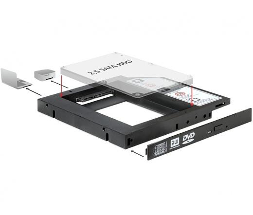 Delock SATA beépítőkeret 2.5"-es SATA HDD-hez