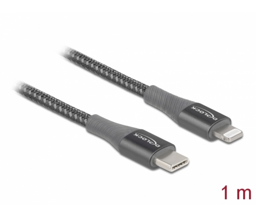 Delock USB-C - Lightning MFi 1m Szürke
