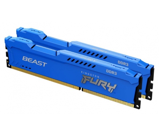 Kingston Fury Beast DDR3-1600 CL10 16GB Kék Kit2