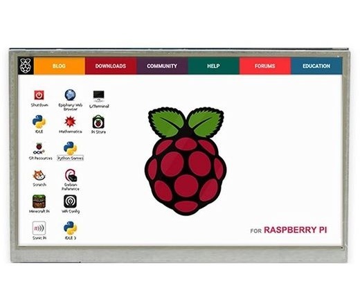 Raspberry Pi 5 hüvelykes érintőkijelző