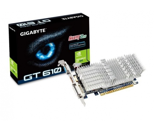 Gigabyte GT610 PCIE 1GB GDDR3 Silent