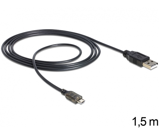 Delock USB apa - micro USB-B apa adat- és tápkábel