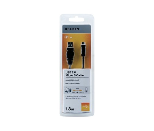 BELKIN Cable USB 2.0 A/MICRO-B 1.8M M/M (F3U151CP1
