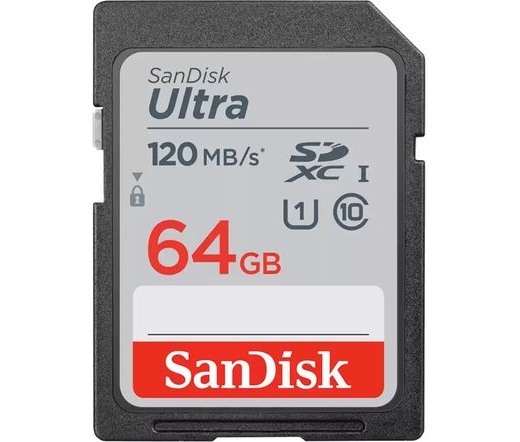 Sandisk Ultra SDXC UHS-I 120MB/s 64GB