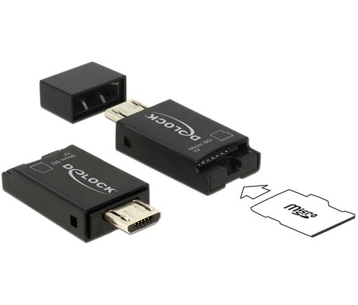 Delock Micro USB 2.0 OTG-kártyaolvasó