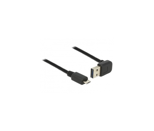 Delock Easy USB 2.0 apa / USB micro-B merőleges 1m