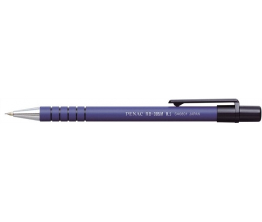 Penac Nyomósirón, 0,5 mm, kék tolltest, "RB-85M"