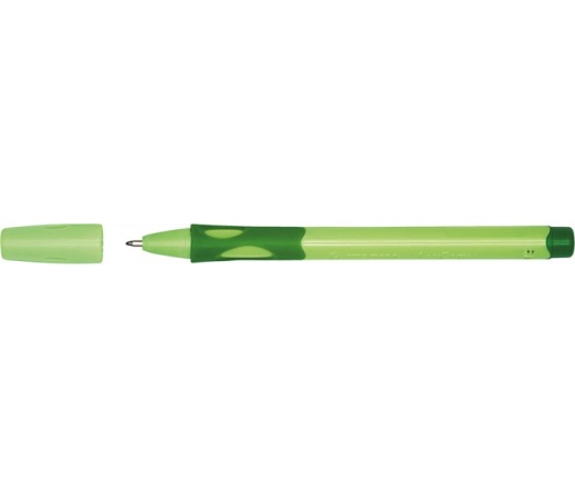 Golyóstoll, 0,4 mm, kupakos, zöld tolltest, jobbk