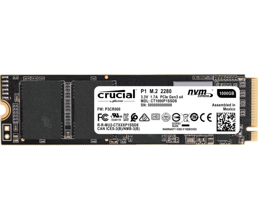 Crucial P1 M.2 NVMe SSD PCIe 3.0 x 4 512GB