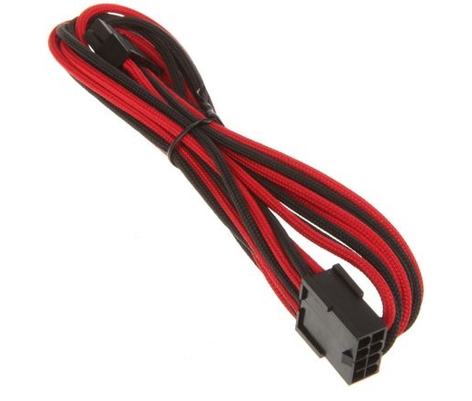 BitFenix 8 tűs PCIe hosszabbító 45cm fek/piros/fek