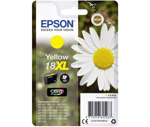 Epson T1814 XL Sárga tintapatron