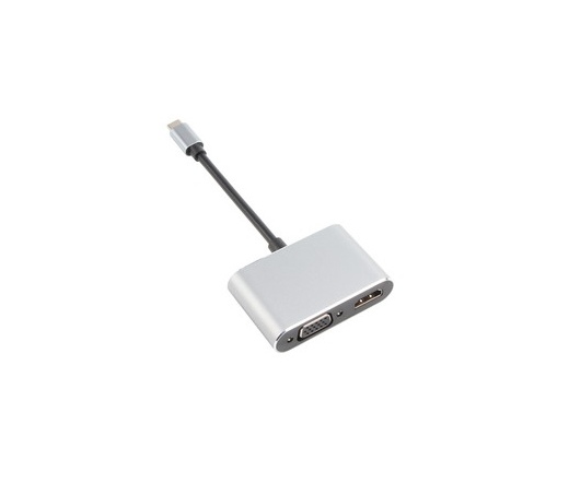 Vcom USB C-Type apa - VGA + HDMI anya