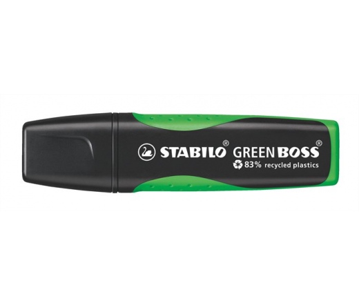 Szövegkiemelő, 2-5 mm, STABILO "Green Boss", zöld