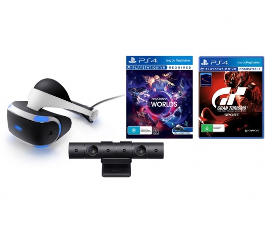 Playstation 4 VR + Cam + GT Sport + PS Worlds