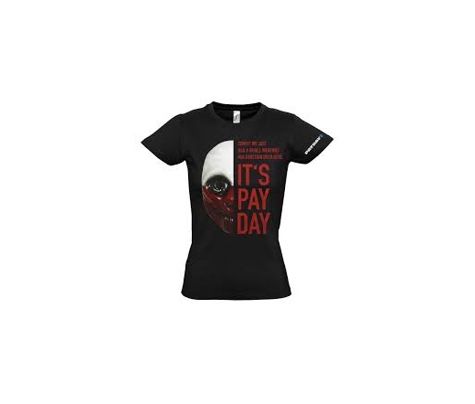 Payday 2 Girlie T-Shirt "Wolf Mask", L