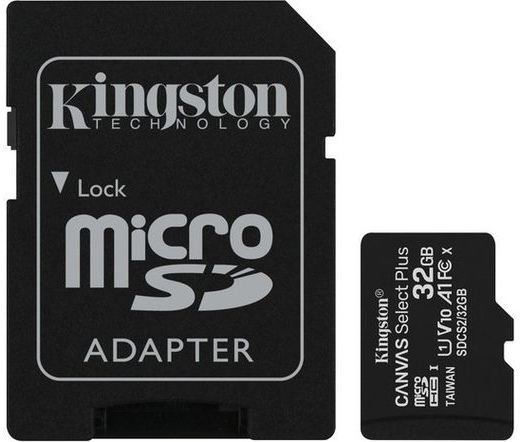 Kingston Canvas Select Plus microSDHC 32GB + ad.