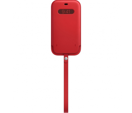 Apple iPhone 12 Pro Max MagSafe bőrtok piros