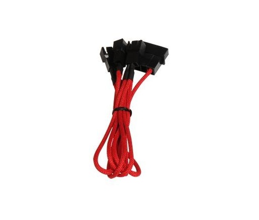 BitFenix Molex -> 3x3-pin 7V adapter 20cm piros