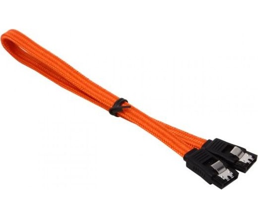 BitFenix SATA-III adatkábel 30cm narancs/fekete