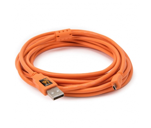 TetherPro USB A to Mini-B 8pin 1 (4.6m) Narancs