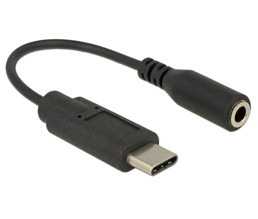 Delock USB Type-C > sztereó jack 3,5mm anya