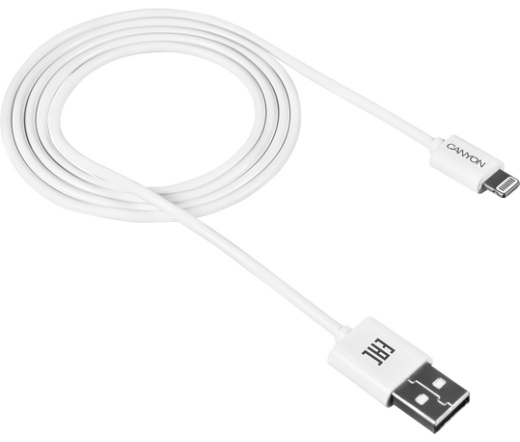 Canyon USB 2.0 A / Lightning 1m fehér