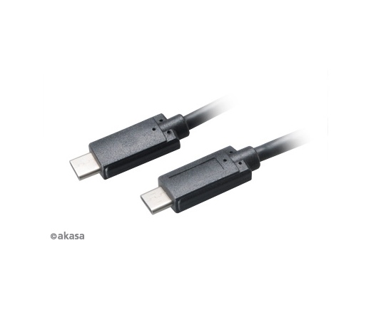 Akasa USB 3.1 C -> USB 3.1 C kábel 1m Fekete