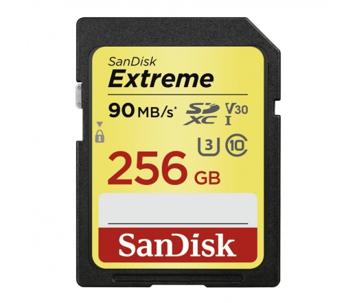 SANDISK SDXC Extreme 256GB 90MB/s V30