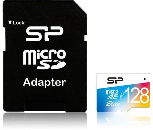 Silicon Power microSDXC Elite UHS-1 128GB + adapt