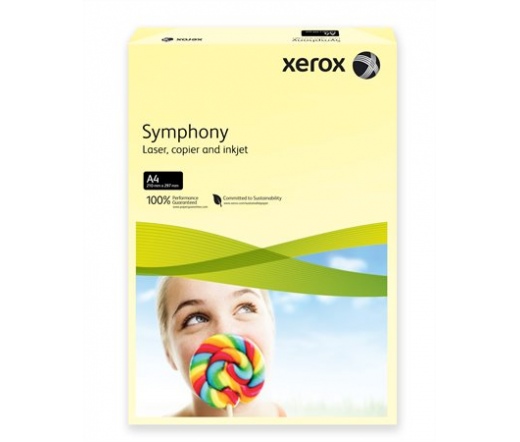 Xerox Symphony 160g A4 pasztell világossárga 250db