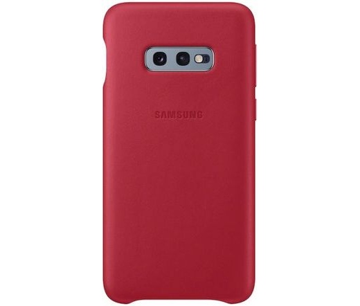 Samsung Galaxy S10e bőrtok piros