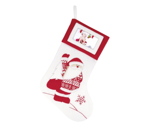ZEP Christmas Socks white Höhe 45 cm