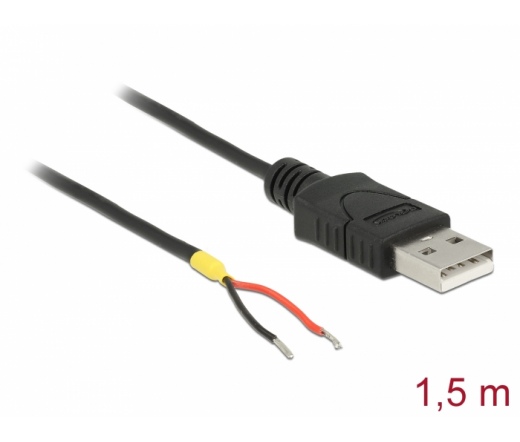 Delock USB 2.0 Type-A - 2 nyitott vezeték 1.5m