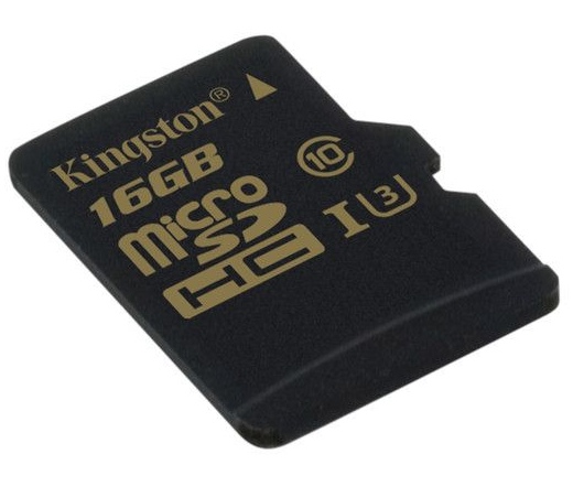 Kingston microSDHC Gold U3 90/45 16GB