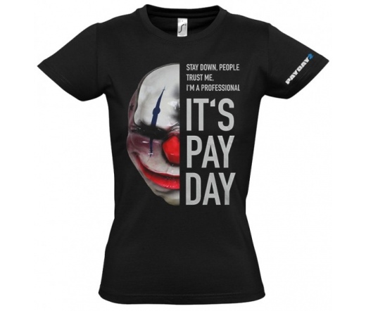 Payday 2 Girlie T-Shirt "Chains Mask", XL